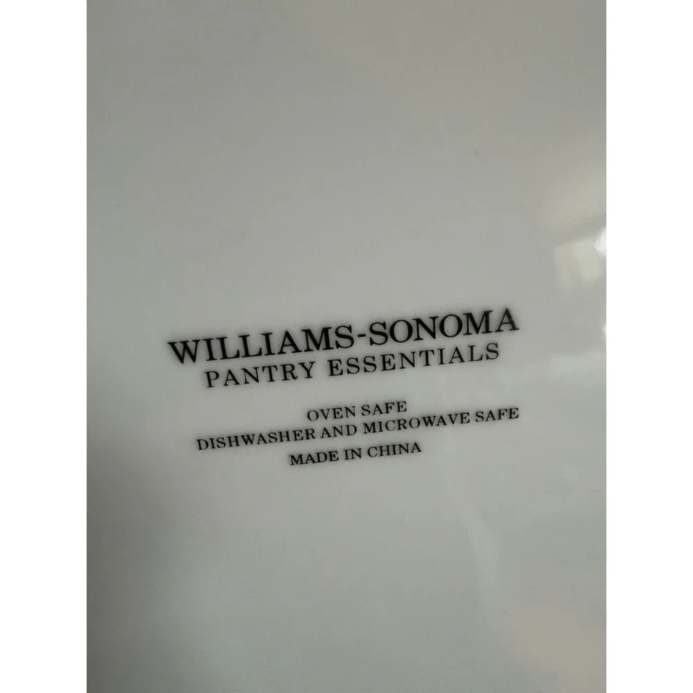 Pantry Essentials White by Williams-Sonoma DINNER PLATE 11” SET / 5